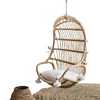outdoor pe swing artificial rattan hanging basket chair