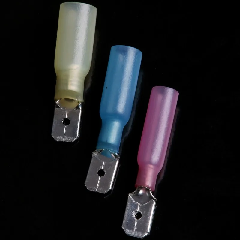 150pcs Insulated Solder Seal Wire Terminal Heat Shrink Butt Spade