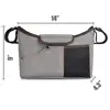 Universal mummy Stroller Organizer Bag with 2 Deep Cup Holders Extra-Large Storage Space