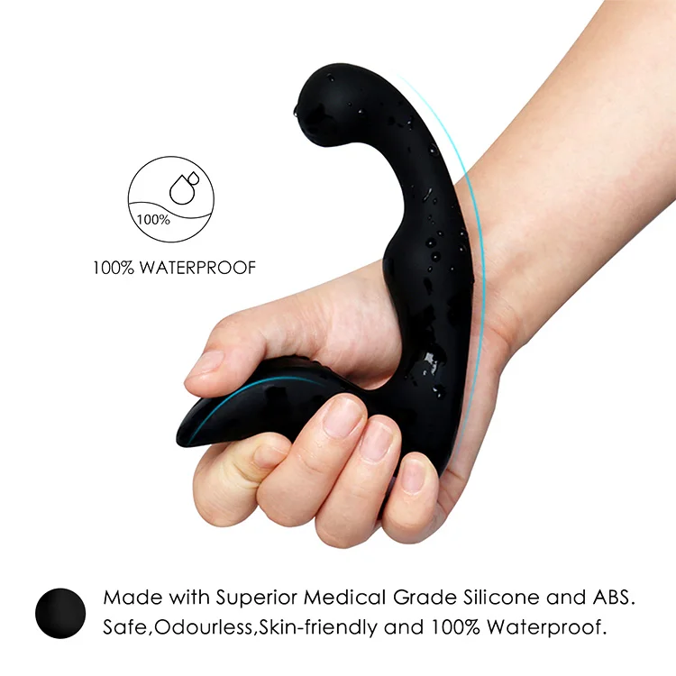 Waterproof Electric Black Dubai Silicone Vibrating Prostate massager for Men Homemade anal sex ...