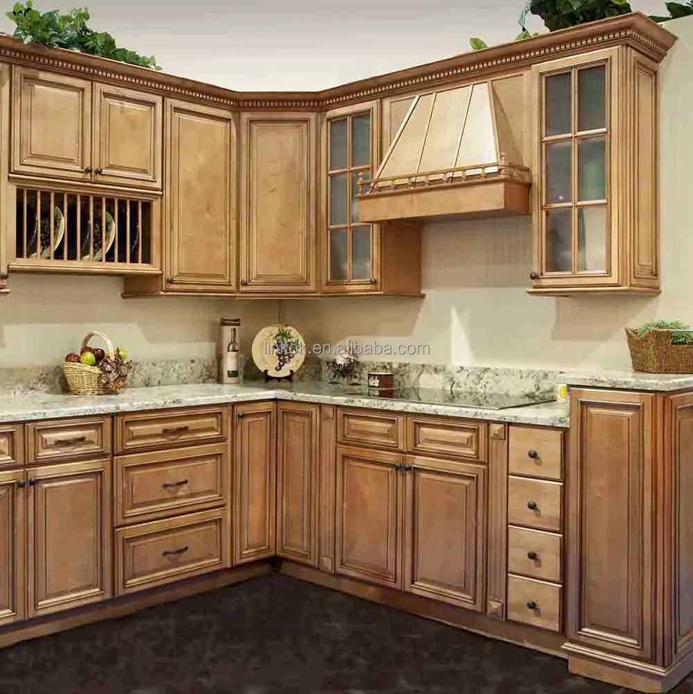Amerikaanse traditionele keuken eiland beuken massief hout keuken ...