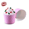 JM21 Round Medium Waved Pink Dot Muffin Cake Cupcake Cup Liner Wrapper 3000pcs