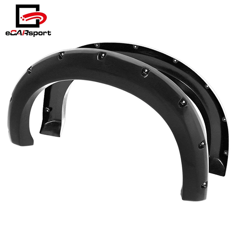 Abs Pocket Rivet Style Wheel Well Wide Body Fender Flares Trim For Ford