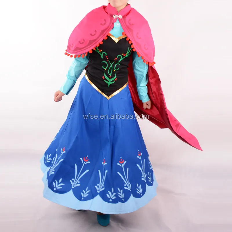 moive frozen princess anna costume women adult anna dress cosplay party halloween costumes for women - Halloween Anna Costume moive frozen princess anna costume women adult anna dress cosplay party halloween costumes for women - Halloween Anna Costume