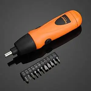 Cordless 6V Electric Screwdriver Drill + 11pcs Screwdriver Bit Set / . : . . . Cordless 6V Electric Screwdriver Drill + 11pcs Screwdriver Bit Set . . This screwdriver set includes 1
