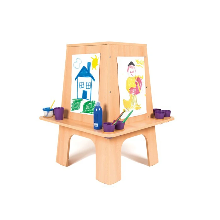 Kids Wooden Educational Mini Storage Art Easel Drawing Board With Mini Storage Art Easel Drawing Board