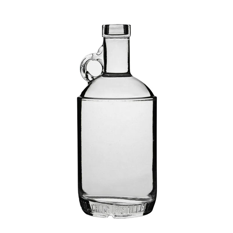 Combien De Verre Dans Une Bouteille De Whisky 75cl Bouteille En Verre Givré De Luxe,500ml 700ml 750ml 75cl,Contenant Rond