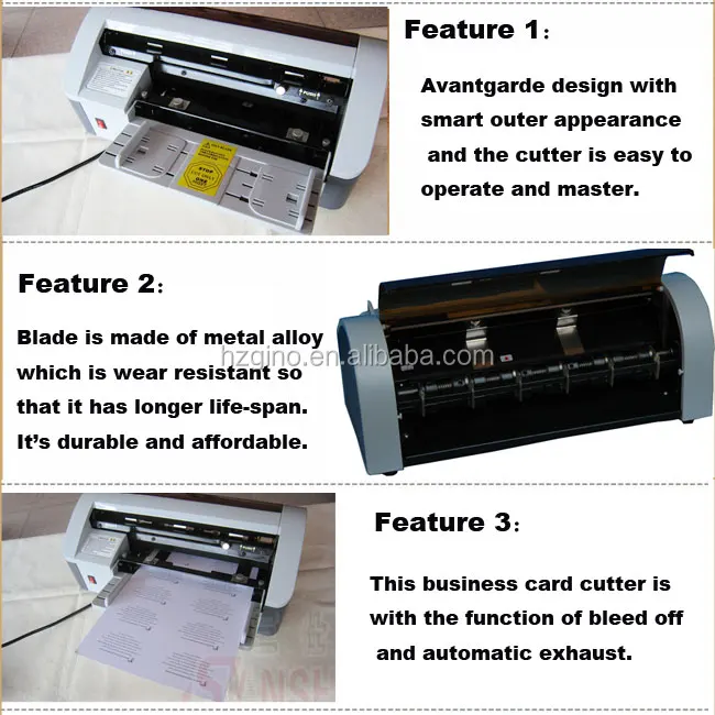 A4 Semi-Auto Name Card Cutter/Paper Cutting Machine SSB-001