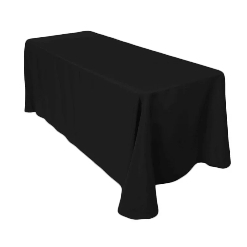 Washable Polyester Parties Holiday Dinner Wedding Rectangle Tablecloth ...