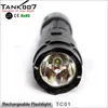High lumen R5 LED outdoor flashlight reliable waterproof rechargeable torch TANK007 TC01