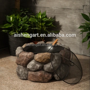 Round Stone Firepit Garden Treasures Cast Stone Fire Pit Fire Bowl