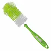 Long Handle Nylon Head Plastic Baby Bottle Cleaner Baby Bottle Brush with Nipple Brush