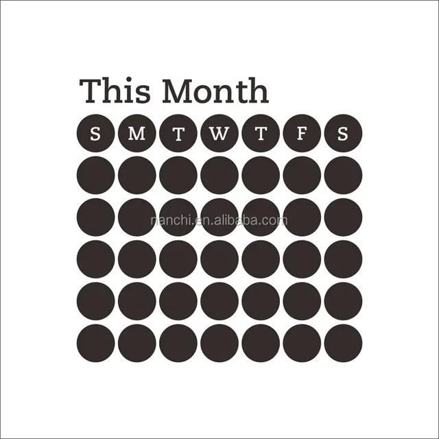 month planner blackboard wall stickers office decorations home