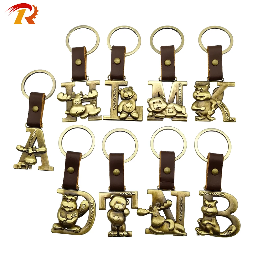 Promotional Design Customized Alphabet Letter K Keychain Letters Key