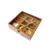 household kitchen use custom rectangle solid wood spice box container holder