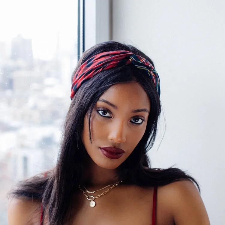 T/êTe R/éGlable Bandeau Cheveux Bande De Cheveux De Sport Headwear Bande De Cheveux Tricot/éE Casque De Torsion Headwear Bandeau Extensible /éLastique