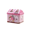 high quality tin money bank with handle and lock