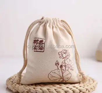 100 cotton drawstring bags