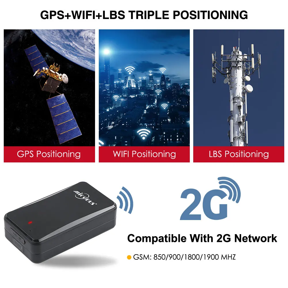 Tempo de Espera de Rastreamento Rastreamento em Tempo Monitor de Voz Gps do Carro At4 2g Ipx5 Forte Ímã Rastreador à Prova d' Água 10000 Mah Longo em Tempo Real Gsm Gps Localizador 9 Cheap Rastreadores GPS