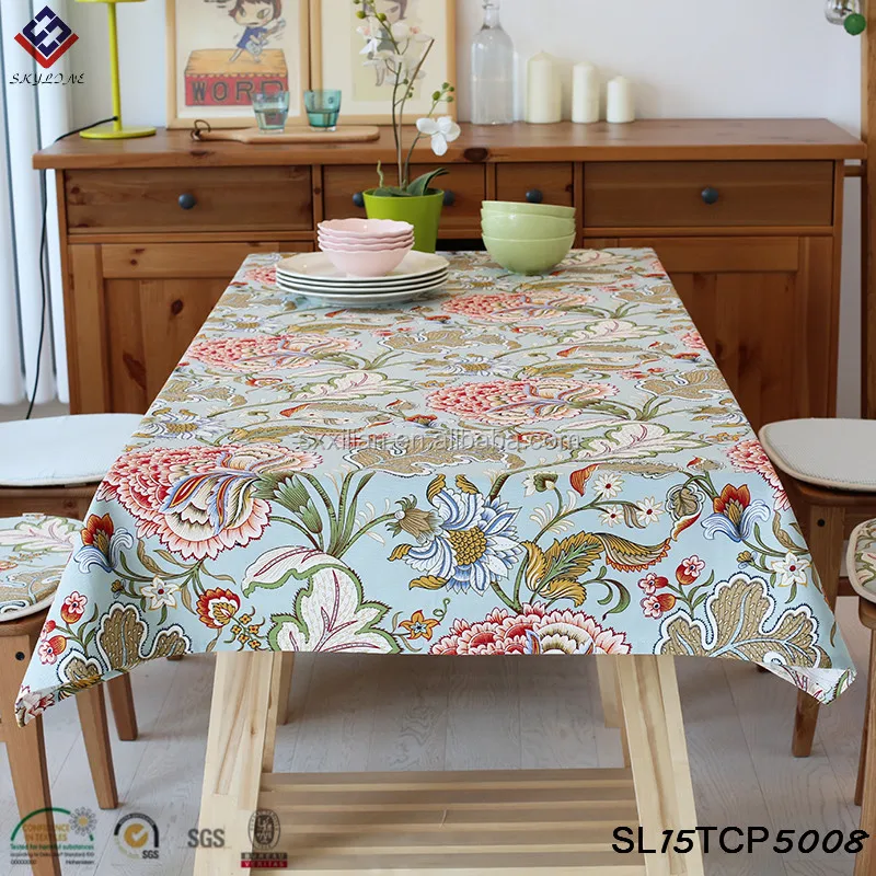 Cotton Painting Table Cloth Oil Painting Tablecloth - Buy Tablecloth ...