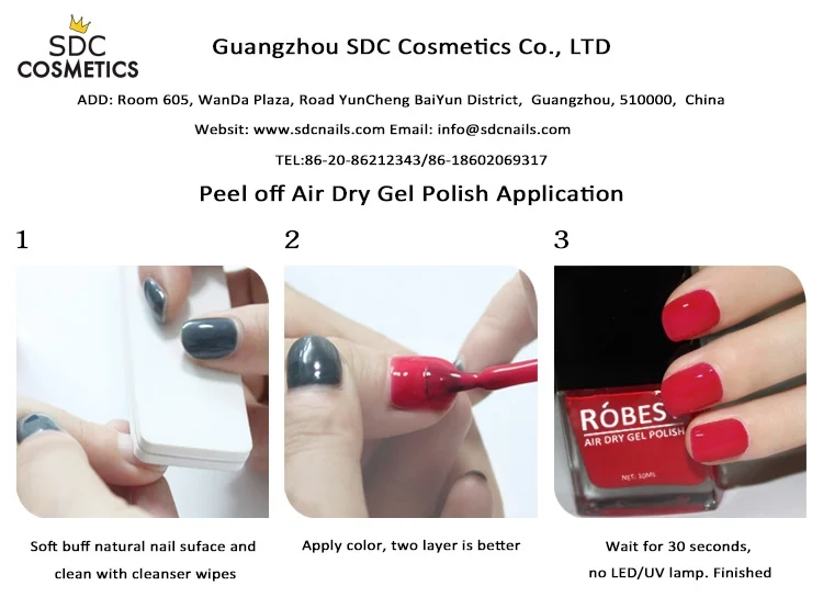 Sdc Water Based Halal Peel Off Nail Polish Bulk Nail Polish Lacquer