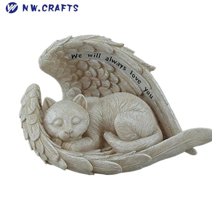 angel cat figurine