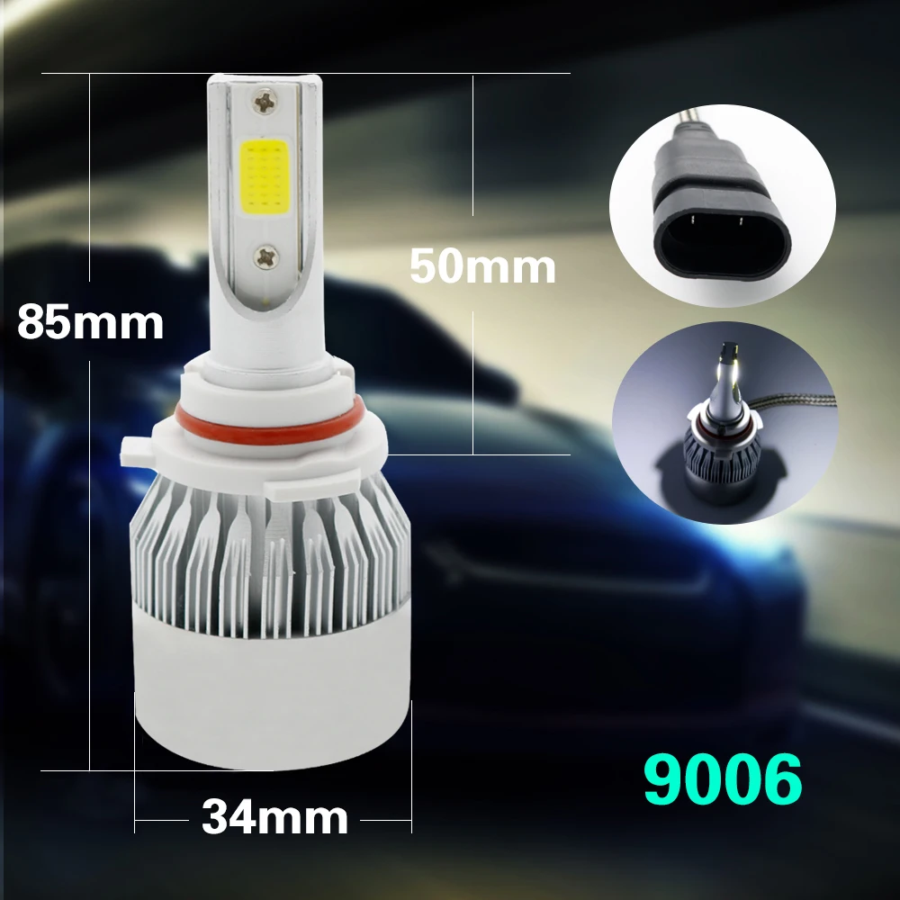 C6 Led Headlight 36w H4 H7 H11 H1 9005 9006 9007 Auto Lighting System