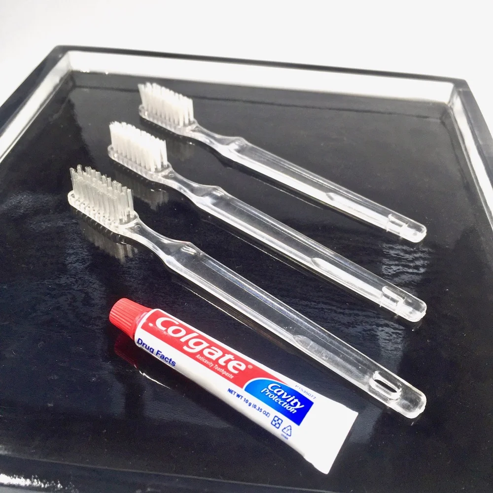 Luxury Hotel Disposable Toothbrush With Toothpaste High Quality Plastic Toothbrush Cheap Hotel