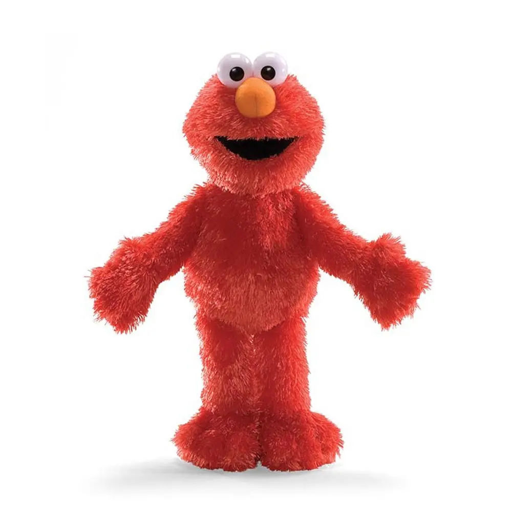 oem 电池操作芝麻街 elmo 动物毛绒玩具