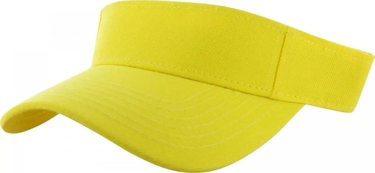 yellow golf visor