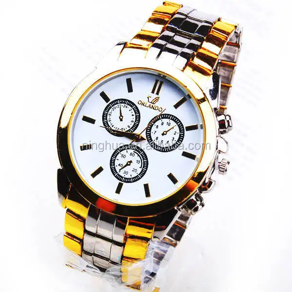 Bon Prix Luxe Quartz Mouvement hommes Orlando Montre