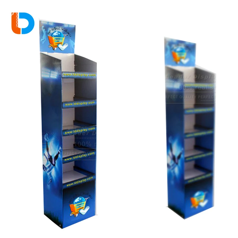 High Quality Corrugated Stock Cardboard Retail Floor Displays Cases For ...