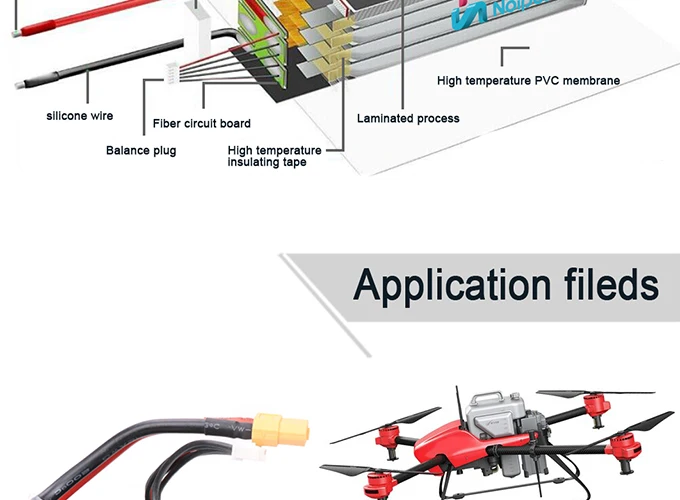 25C 35C 45C 60C Lipo Battery 6s 22.2v 5200mah,High Discharge Rate Lipo