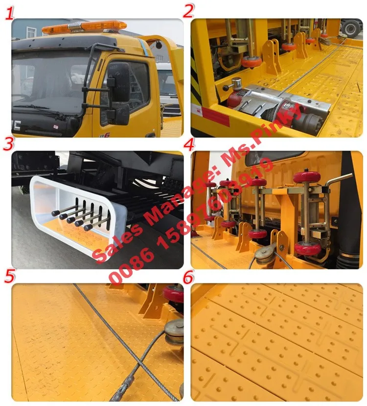 Dfac Platform Crane Tow Trucks 2tons,3t,4tons Flatbed Tow Truck Wrecker,Platform Towing Trucks