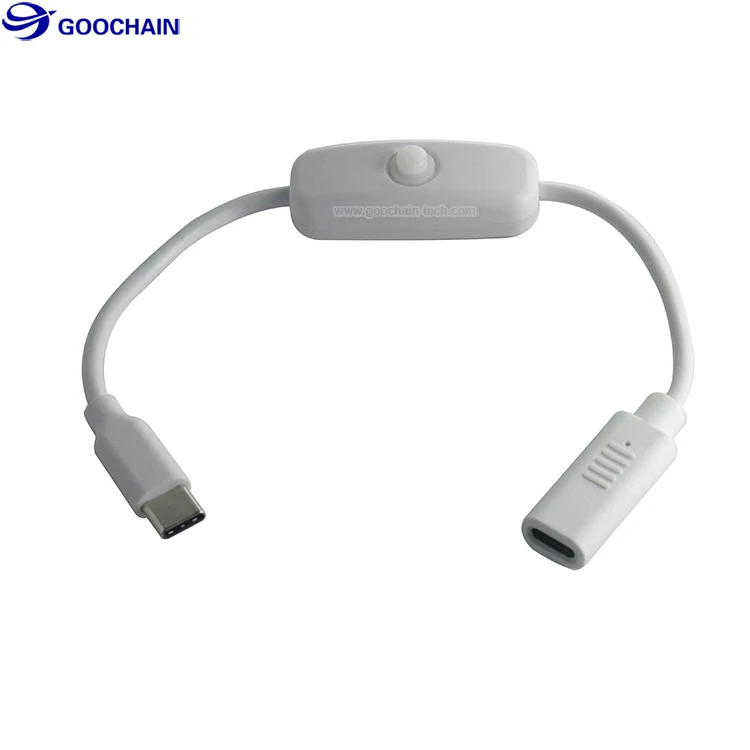 Usb C Switch Extension Cable Usb Type C Extension Cord With On/off Power Switch Cable For Led Strips,Ios System,Etc - Buy Usb Type C Switch Extension Cable For Led Strip,Extension Usb