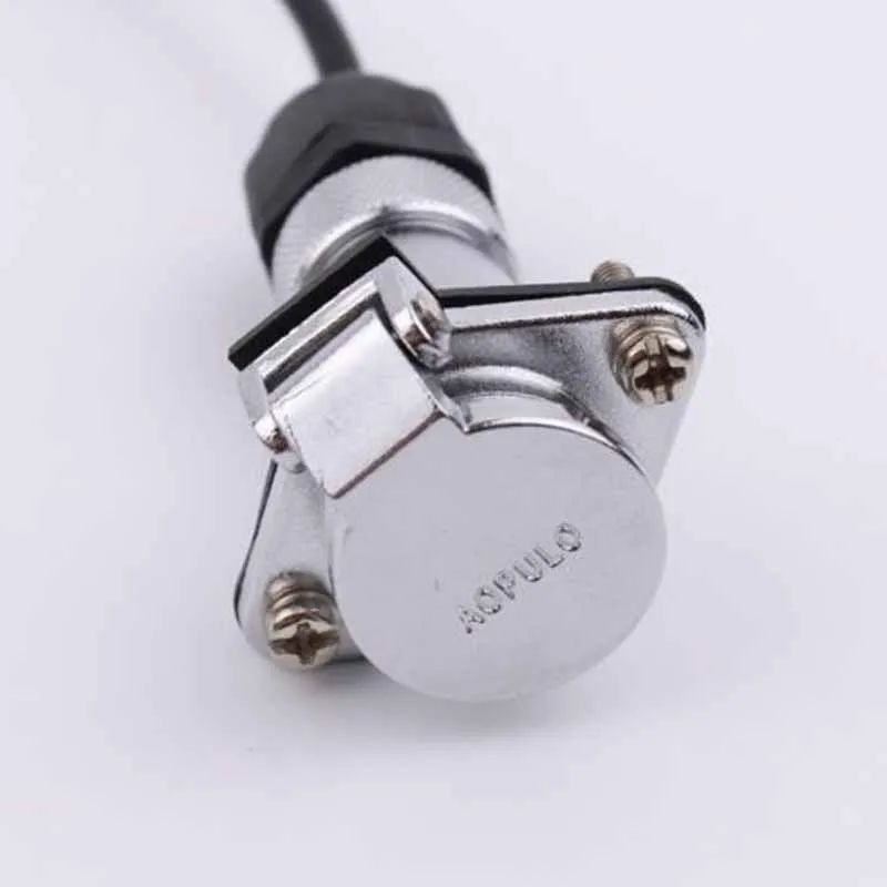 Backup Camera Trailer Cable Connector Receptacle Kit 4av Input For