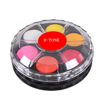 round watercolor palette
