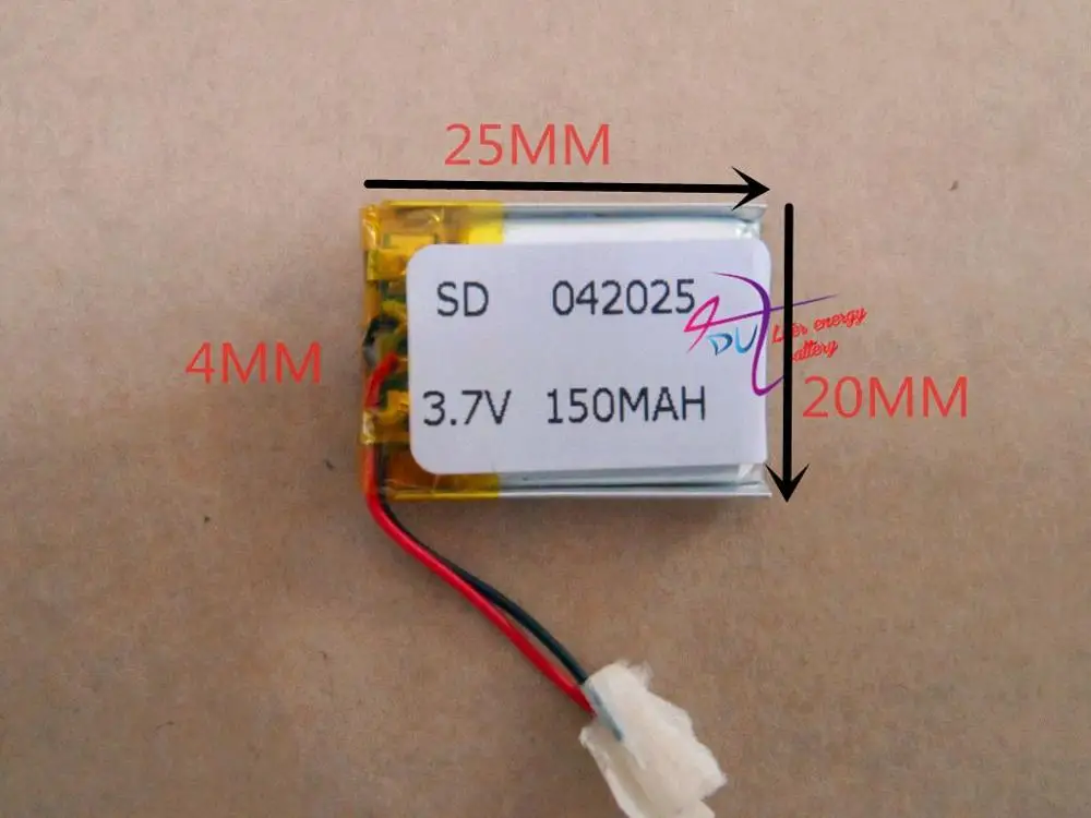 best battery brand Size 042025 3.7V 150mah Lithium polymer Battery For MP3 MP4 MP5 PSP GPS HC-TOYS Digital Products Free Shippin