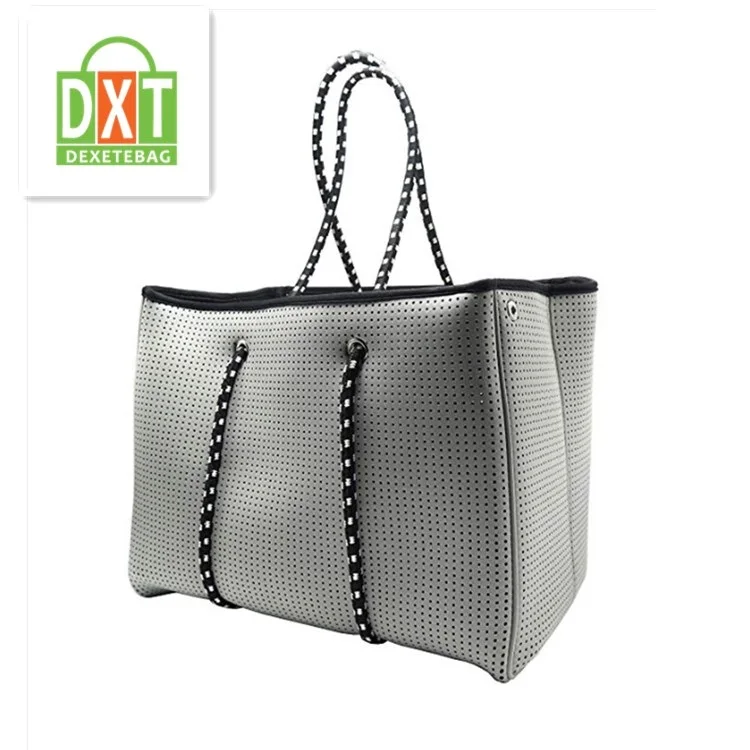 perforated neoprene tote bag