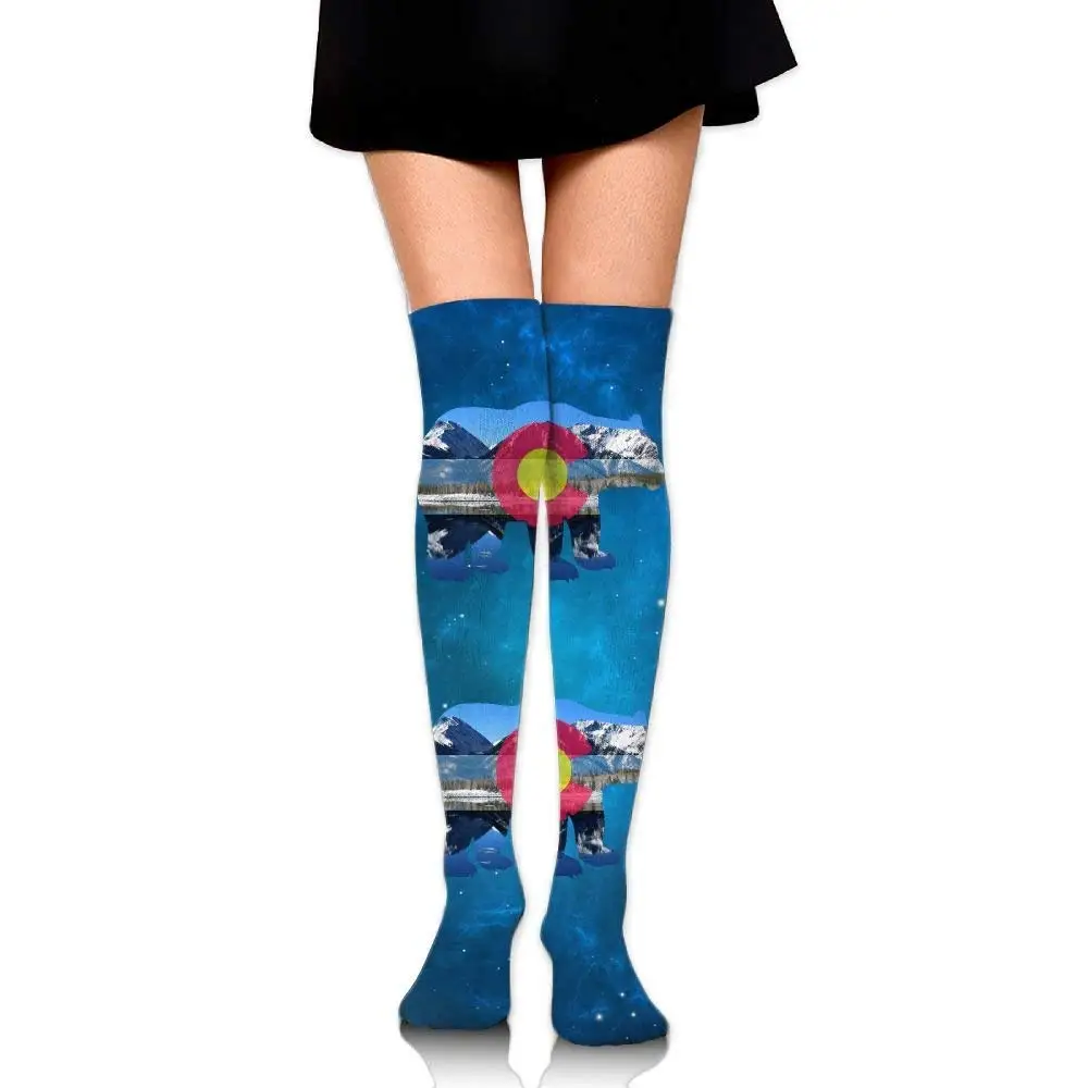 Brazili-flag Printed Crew Socks Warm Over Boots Stocking Cool Warm Sports Socks