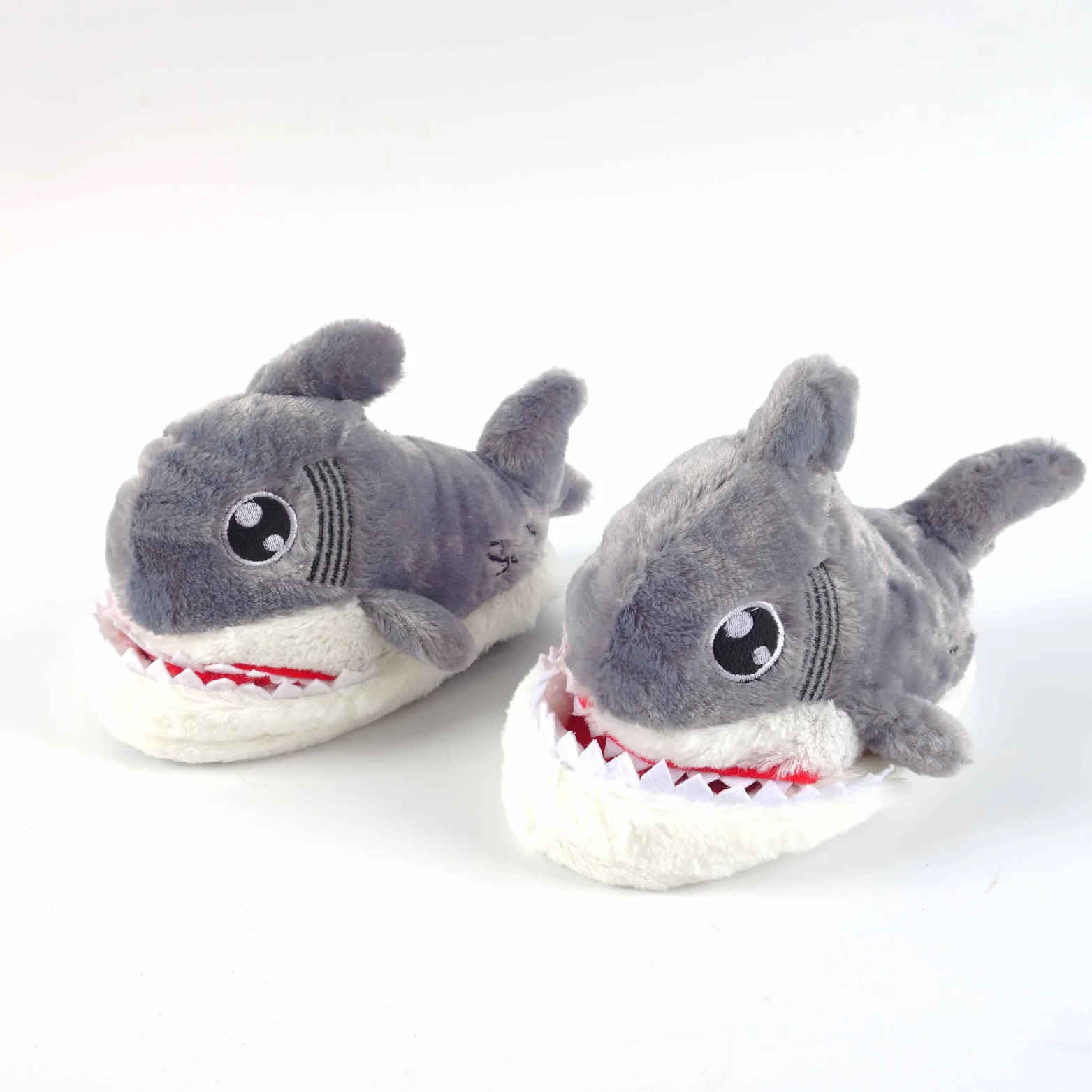 fuzzy shark slippers