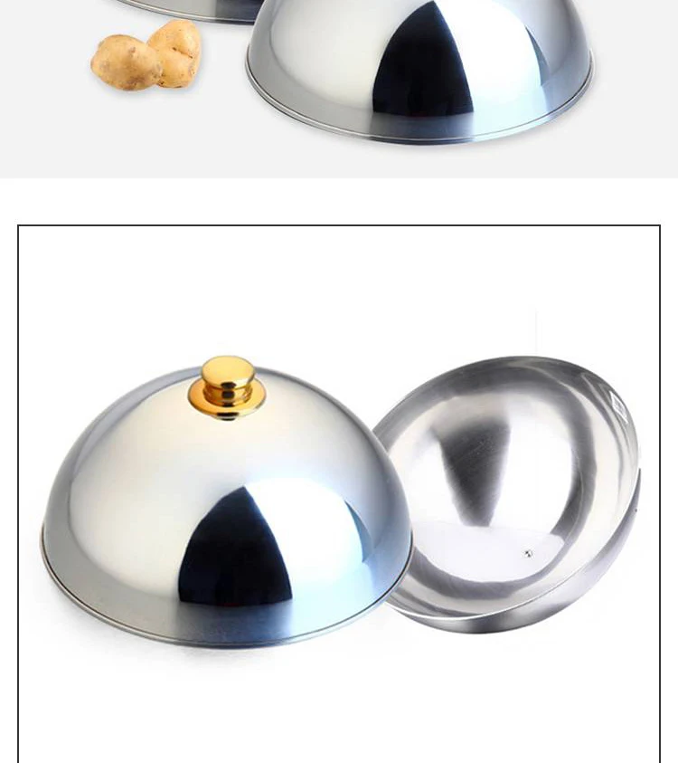 Factory Direct Stainless Steel Metal Dome Food Cover For Hotel