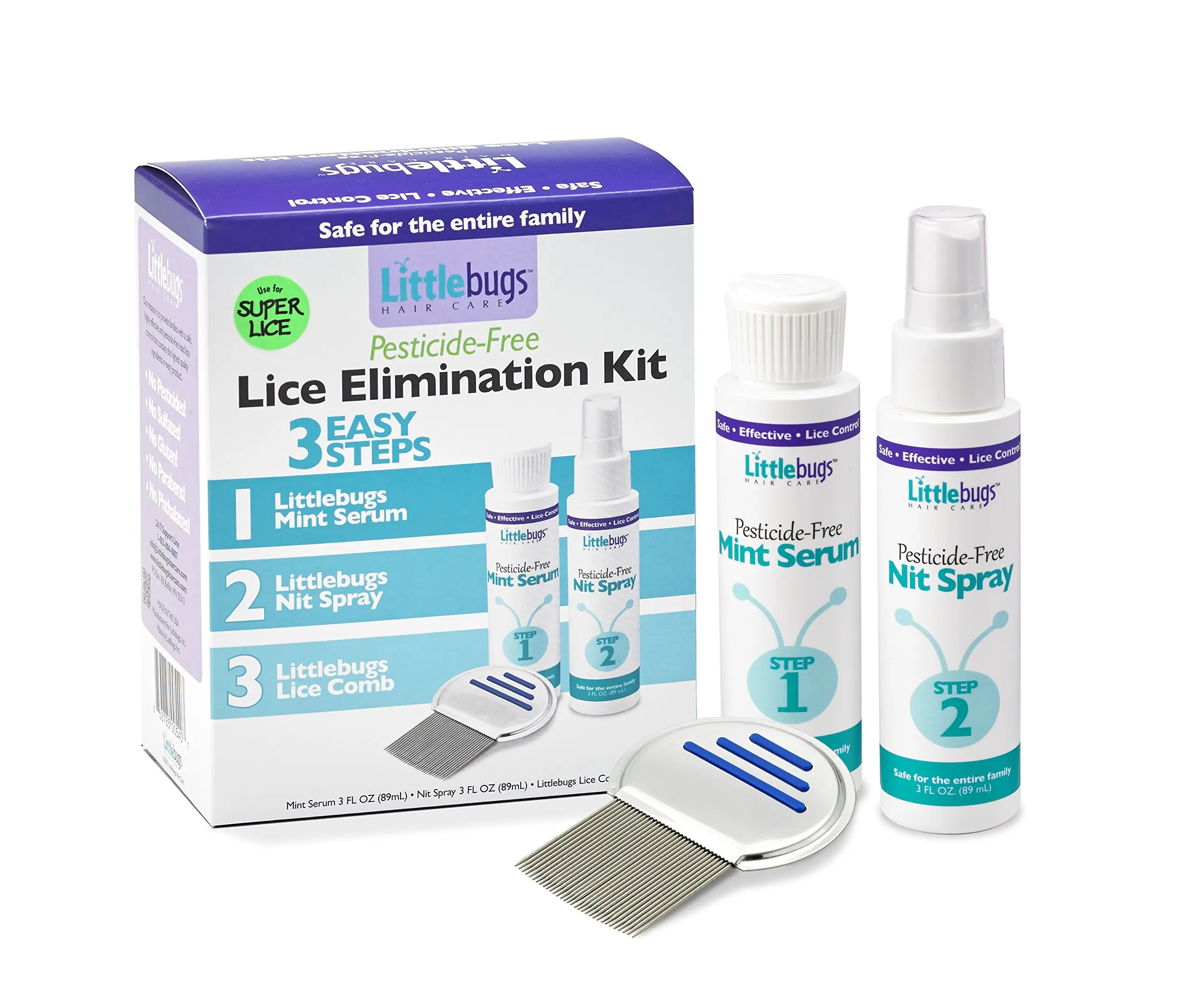 Buy Metal Nit & Lice Comb Safely & Easily Removes Nits & Head Lice