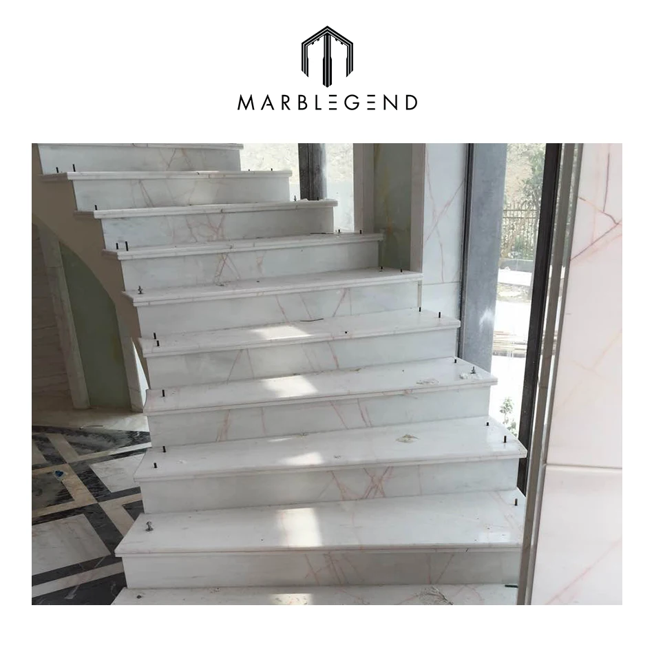 Best Price Grooved Building Marble Tiles For Stairs Grooved Building Marble Tiles