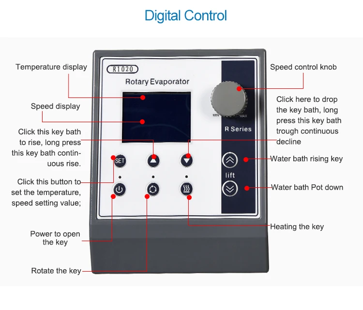 Customizable New 110 or 220 Volts Rotory Evaporator 20L With Vacuum Pump