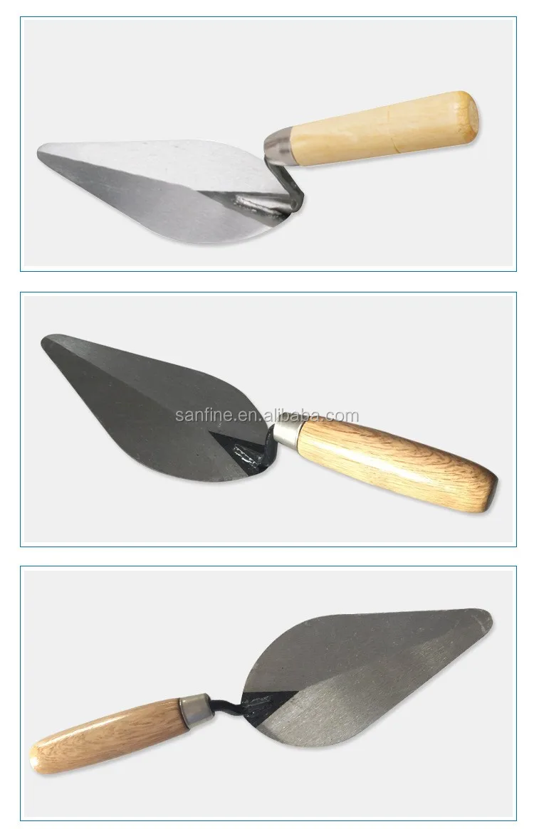 Factory Cheap Price 7 Inch Margin Trowel With Comfort Wooden Handle For Hand Tools Diy