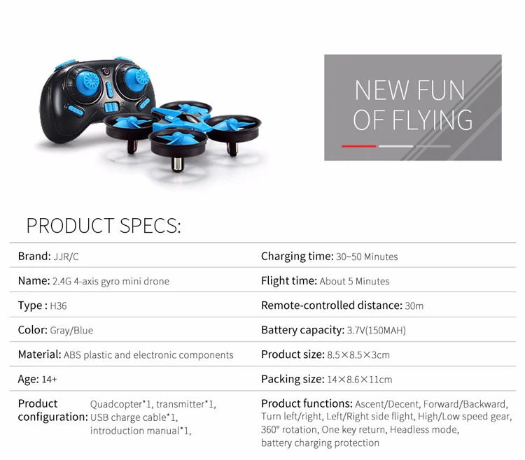 JJRC H36 Mini Drone RC Drone Quadcopters Headless Mode One Key Return RC Helicopter VS JJRC H8 Mini H20 Dron Best Toys For Kids.jpg