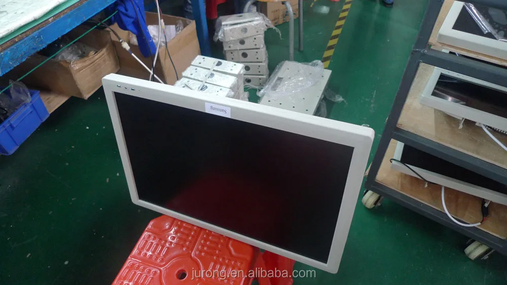 High definition 17 inch 12V/24V back folded manual bus LCD Monitor