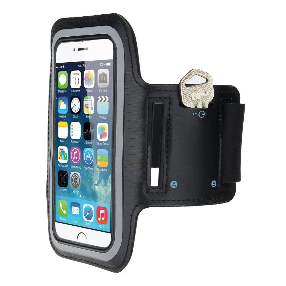 Stretch Armband Cell Phone Case With Waterproof Pouch For Smart Phone