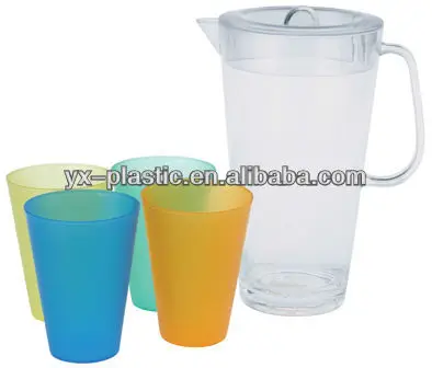 personalized clear plastic pitcher